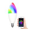 Smart LED Light Candle; C37 Lamp E12 Plug 100-240V 5W WIFI APP Connect Work With Alexa Google Siri Voice Control