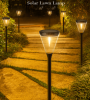 PSDS028. Solar outdoor courtyard garden with decorative light-controlled lawn lights