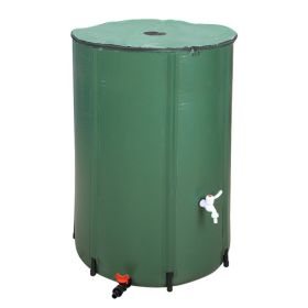 100 Gallon Folding Rain Barrel Water Collector Green