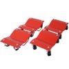 Car Dolly, Heavy Duty Wheel Dolly,4 Tire Wheel Dolly Car Stakes 6000lbs Capacity,RED