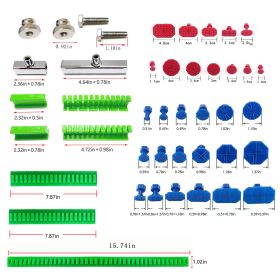 Car paint-free Puller Label Dent Puller Repair Kit Dent Repair Removal Pull tool Handle lifter for car body panel Dent Green