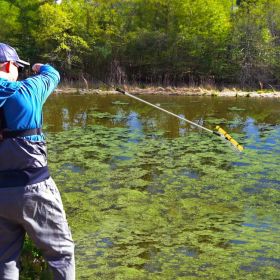 Floating Weed Lake Rake 36' Aquatic Pond Weed Cutter with Foam Floats