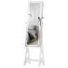 Fashion Simple Jewelry Storage Mirror Cabinet With LED Lights; For Living Room Or Bedroom