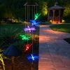 Solar Powered Dragonfly Lights Wind Chimes LED Color Changing Hanging Wind Lamp Waterproof Decorative Night Lamp