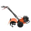 VEVOR Tiller Cultivator, 212CC 4-Stroke Garden Cultivator, Tiller with 4 Steel Adjustable Rear Tines for Lawn, Garden and Field Soil Cultivation