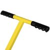 74*47cm Iron Yellow T-Handle Black Blade Adjustable Human-Powered Snow Plow