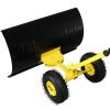 74*47cm Iron Yellow T-Handle Black Blade Adjustable Human-Powered Snow Plow