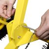 74*47cm Iron Yellow T-Handle Black Blade Adjustable Human-Powered Snow Plow