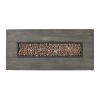 Oxide 56" WOOD RECTANGULAR MGO FIRE TABLE BROWN - 50 000 BTU