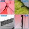 430*430*210cm Polyester Cloth Fiberglass Poles Can Accommodate 14 People Camping Tent Red And White