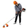 4 in 1 Multi-Functional Trimming Tool, 56CC 2-Cycle Garden Tool System with Gas Pole Saw, Hedge Trimmer, Grass Trimmer, and Brush Cutter EPA Compliant