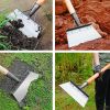 Stainless Steel Garden Shovel, Multifunctional Weed Remover Not Included Handle