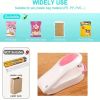 1pc Mini Household Portable Sealing Machine; Hand Pressure; Heat Sealing Machine; Food; Snacks; Plastic Bag Sealing Machine (Battery Not Included)