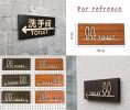 Signpost Department Creative Sign Doorplate Warning Sign Wooden Public Notice Sign Toilet Symbol #1