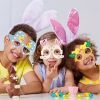 6pcs Easter Theme Bunny Chicken Flower Basket Party Paper Glasses Photo Props