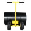 74*47cm Iron Yellow T-Handle Black Blade Adjustable Human-Powered Snow Plow