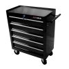 5 DRAWERS MULTIFUNCTIONAL TOOL CART WITH WHEELS-BLACK