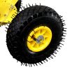 74*47cm Iron Yellow T-Handle Black Blade Adjustable Human-Powered Snow Plow