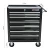 7 DRAWERS MULTIFUNCTIONAL TOOL CART WITH WHEELS-BLACK