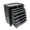 7 DRAWERS MULTIFUNCTIONAL TOOL CART WITH WHEELS-BLACK