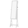 Fashion Simple Jewelry Storage Mirror Cabinet With LED Lights; For Living Room Or Bedroom