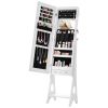 Fashion Simple Jewelry Storage Mirror Cabinet With LED Lights; For Living Room Or Bedroom