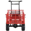 Wheelbarrow Utility Cart Electric Powered Cart 48V28Ah 500W Capacity 500lbs (230kg) Material Hauler 1000lbs Towing