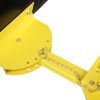 74*47cm Iron Yellow T-Handle Black Blade Adjustable Human-Powered Snow Plow