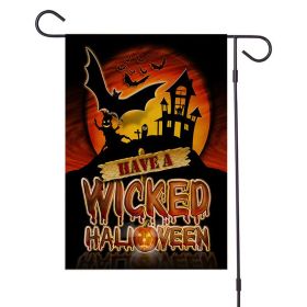 Halloween Decorations Garden Flag 12x18 Vertical Double Sided I Smell Children Sisters Fall Outside Hocus Pocus Decor Burlap Yard Flag (Color: Pic C)