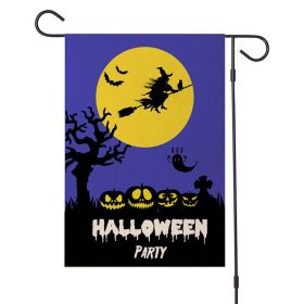 Halloween Decorations Garden Flag 12x18 Vertical Double Sided I Smell Children Sisters Fall Outside Hocus Pocus Decor Burlap Yard Flag (Color: Pic D)