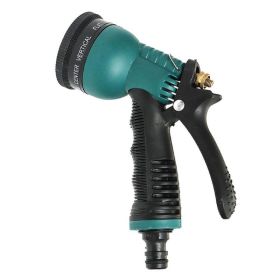 Garden Hose Spray Nozzle for Watering Garden Cleaning Car Wash (Color: Green)