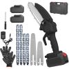 Electric Mini Chainsaw Portable Handheld Cordless Small Chain Saw Battery Powered