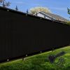 Artpuch Privacy Fence Screen Black Customized Outdoor Mesh Panels for Backyard, Balcony,Patio,Construction Site with Zip Ties