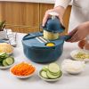 1pc Multifunctional Vegetable Cutter; Potato Shredded Grater; 3 Blades Or 6 Blades For Choose 11in*7.2in