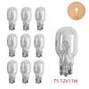 10Pcs Wedge Base Light Bulbs; Car Reverse Lamp; Landscape Bulbs; T5 11W Wedge Base 18W 12V Low Voltage Garden Yard Bulb; Courtyard Lawn Light Bulb