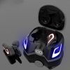 Gaming Wireless Headset Binaural Noise Reduction In-ear Music Headset Type-C Digital Display Colorful Ambient Light Cabin