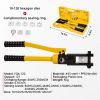 12 Ton 8 AWG-4/0 AWG Wire Hand Hydraulic Crimping Tool, Hydraulic Crimping Tool Set Cable Lug Terminal Crimper With 8 Pairs of Dies