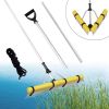 Floating Weed Landscape Rake with Foam Floats for Lawn Care and Pond